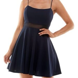 NEW! Emerald Sundae, party dress navy, gem3405, Mini Cocktail Dress, junior